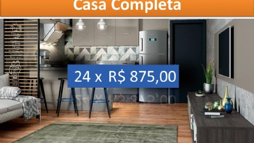 Mobilie 4 ambientes da sua casa por 24 x de R$ 875,00, saiba mais!